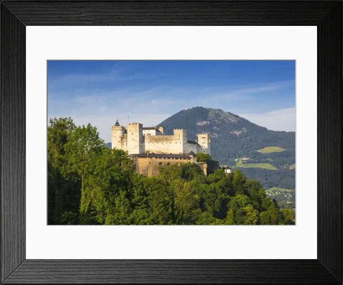 Framed Print : Austria, Salzburg, View of Hohensalzburg Castle Framed Print : Austria, Salzburg, View of Hohensalzburg Castle