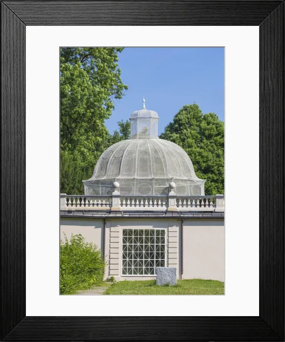 Framed Print : Austria, Salzburg, Mirabell Palace and Gardens, Vogelhaus or Voliere Framed Print : Austria, Salzburg, Mirabell Palace and Gardens, Vogelhaus or Voliere