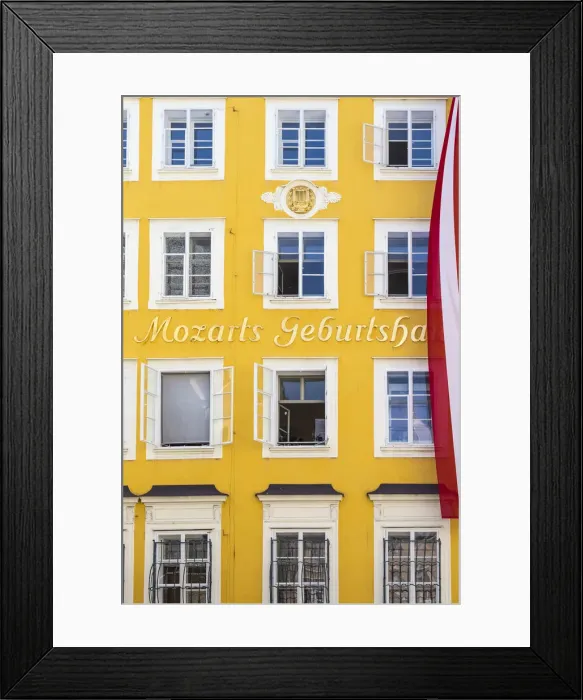 Framed Print : Austria, Salzburg, Mozarts birthplace and museum Framed Print : Austria, Salzburg, Mozarts birthplace and museum