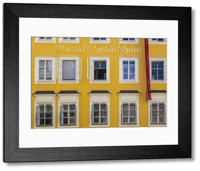 Framed Print : Austria, Salzburg, Mozarts birthplace and museum Framed Print : Austria, Salzburg, Mozarts birthplace and museum