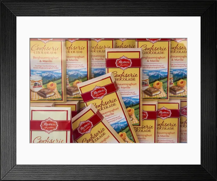 Framed Print : Austria, Salzburg, Chocolate bars Framed Print : Austria, Salzburg, Chocolate bars