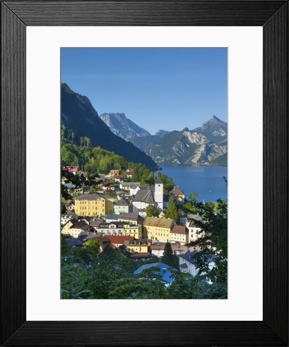 Framed Print : Ebensee, Lake Traunsee, Salzkammergut, Upper Austria, Austria Framed Print : Ebensee, Lake Traunsee, Salzkammergut, Upper Austria, Austria