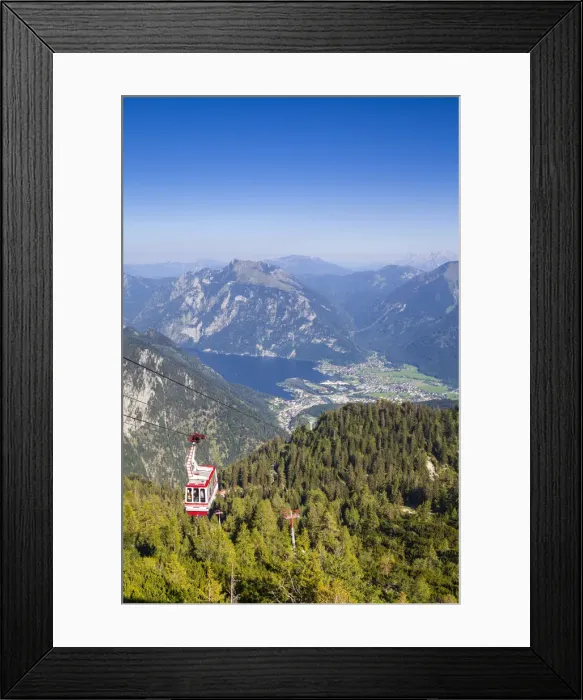 Framed Print : The Feuerkogel cable car, Ebensee, Lake Traunsee, Salzkammergut, Upper Austria, Austria Framed Print : The Feuerkogel cable car, Ebensee, Lake Traunsee, Salzkammergut, Upper Austria, Austria