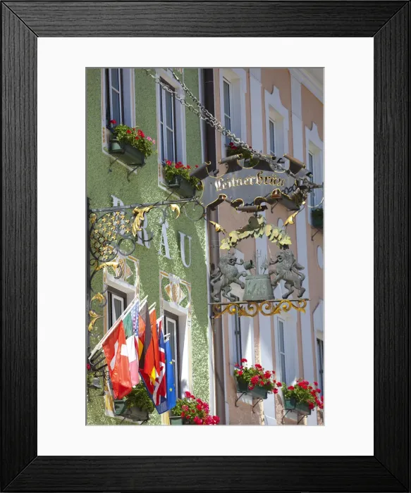 Framed Print : Traditional Architecture, Mondsee, Mondsee Lake, Oberosterreich, Upper Austria, Austria Framed Print : Traditional Architecture, Mondsee, Mondsee Lake, Oberosterreich, Upper Austria, Austria
