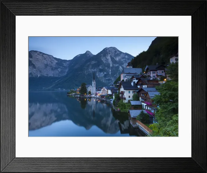 Framed Print : Hallstatt, Hallstattersee, Oberosterreich, Upper Austria, Austria Framed Print : Hallstatt, Hallstattersee, Oberosterreich, Upper Austria, Austria