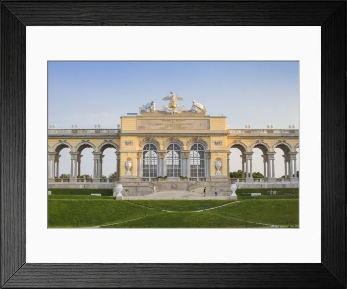Framed Print : Austria, Vienna, The Gloriette in the gardens of Schonbrunn Palace - a former imperial