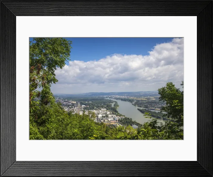 Framed Print : Austria, Vienna, View of the River Danube and Vienna Framed Print : Austria, Vienna, View of the River Danube and Vienna
