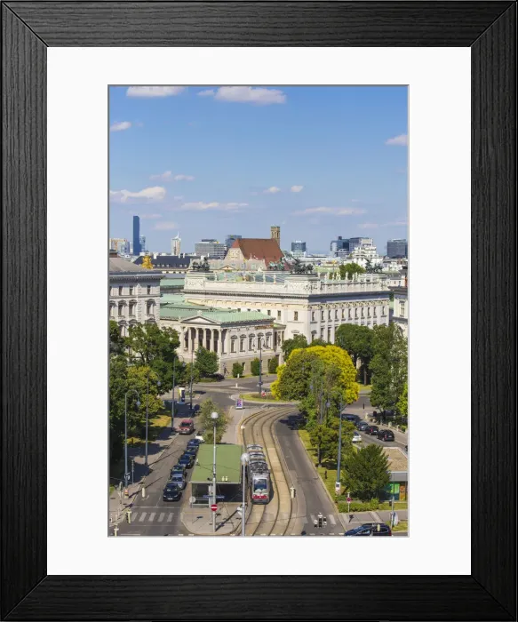 Framed Print : Austria, Vienna, View of City Framed Print : Austria, Vienna, View of City
