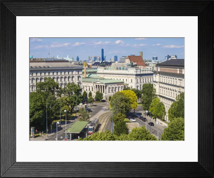 Framed Print : Austria, Vienna, View of City Framed Print : Austria, Vienna, View of City