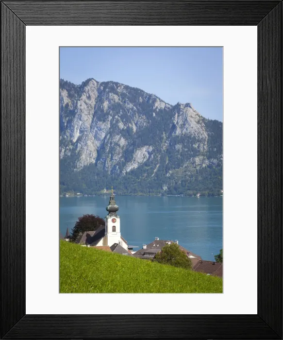 Framed Print : Unterach am Attersee, Salzkammergut, Upper Austria, Austria Framed Print : Unterach am Attersee, Salzkammergut, Upper Austria, Austria