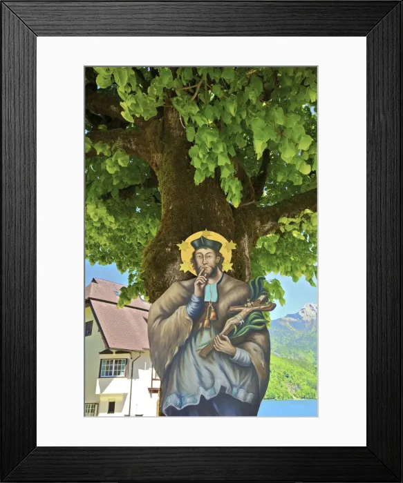 Framed Print : Image of St Giles, St. Gilgen, Salzburger Land, Austria, Europe