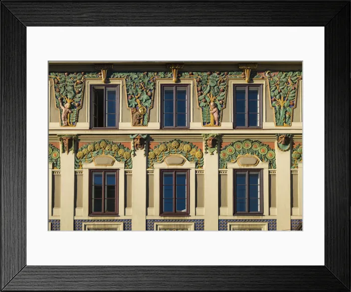 Framed Print : Austria, Tyrol, Innsbruck, Secessionist style building, Leopoldstrasse Framed Print : Austria, Tyrol, Innsbruck, Secessionist style building, Leopoldstrasse