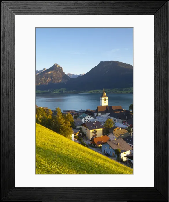Framed Print : St. Wolfgang, Wolfgangsee lake, Flachgau, Upper Austria, Austria Framed Print : St. Wolfgang, Wolfgangsee lake, Flachgau, Upper Austria, Austria