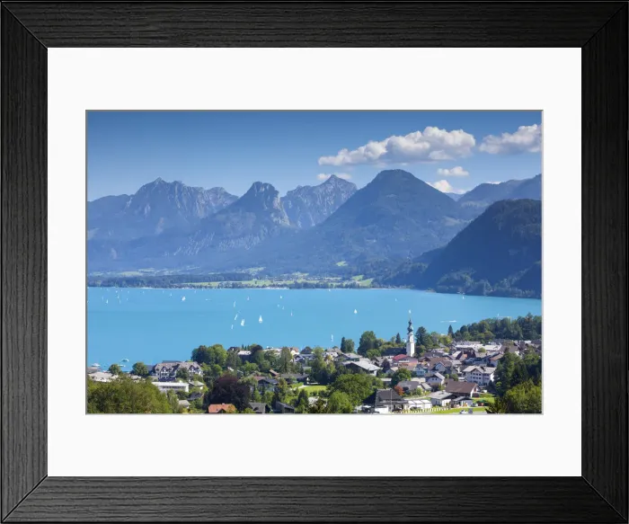 Framed Print : St. Gilgen, Wolfgangsee, Flachgau, Salzburger Land, Salzburg, Austria