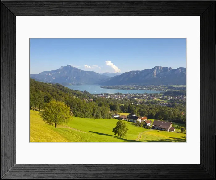 Framed Print : Idyllic Landscape, Mondsee, Mondsee Lake, Oberosterreich, Upper Austria, Austria Framed Print : Idyllic Landscape, Mondsee, Mondsee Lake, Oberosterreich, Upper Austria, Austria