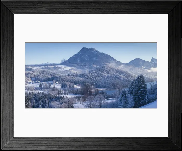 Framed Print : Austria, Salzburgerland, Hof bei Salzburg, winter landscape