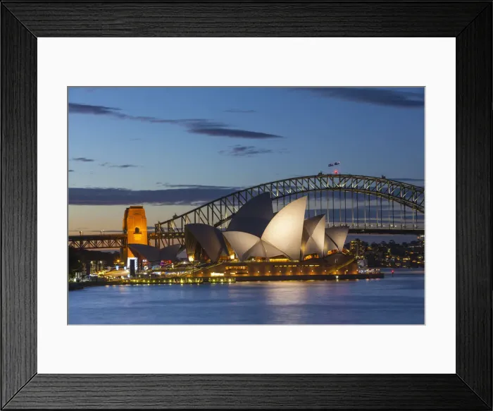 Framed Print : Sydney Opera House & Harbour Bridge, Darling Harbour, Sydney, New South Wales, Australia Framed Print : Sydney Opera House & Harbour Bridge, Darling Harbour, Sydney, New South Wales, Australia