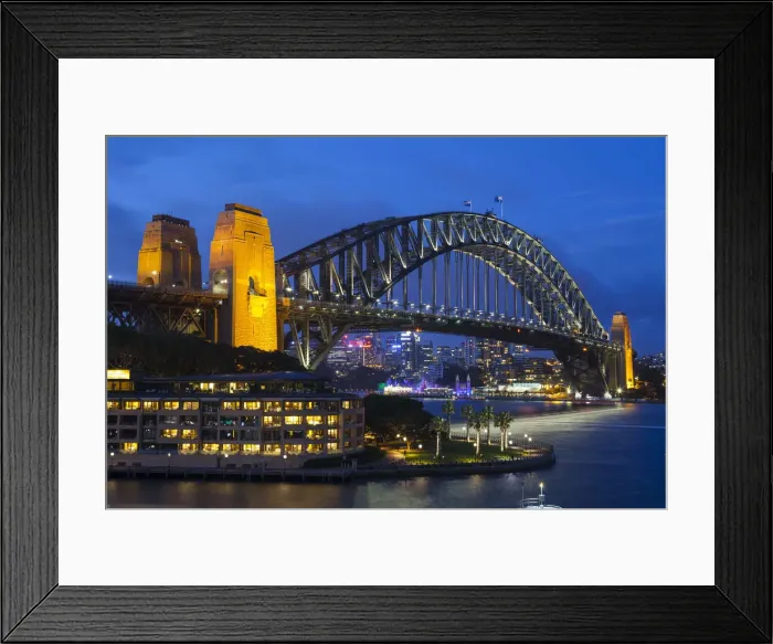 Framed Print : Harbour Bridge, Darling Harbour, Sydney, New South Wales, Australia Framed Print : Harbour Bridge, Darling Harbour, Sydney, New South Wales, Australia