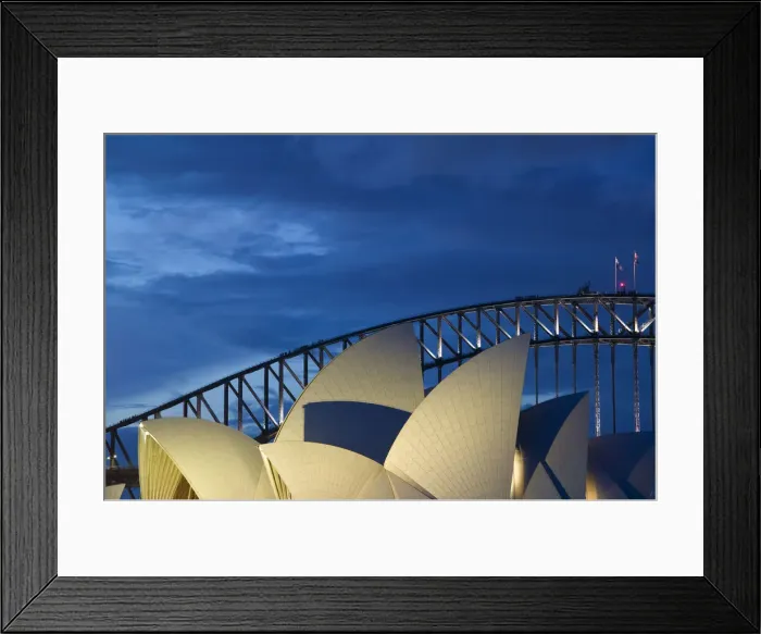 Framed Print : Australia, New South Wales, Sydney, Opera House & Harbour Bridge from Mrs Framed Print : Australia, New South Wales, Sydney, Opera House & Harbour Bridge from Mrs