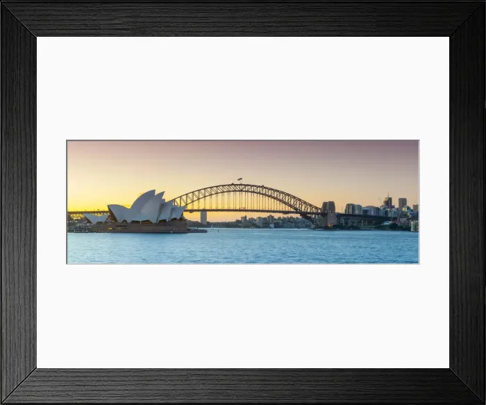 Framed Print : Sydney Opera House & Harbour Bridge, Darling Harbour, Sydney, New South Wales Framed Print : Sydney Opera House & Harbour Bridge, Darling Harbour, Sydney, New South Wales