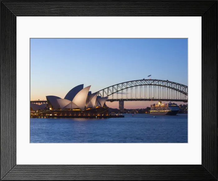 Framed Print : Sydney Opera House & Harbour Bridge, Darling Harbour, Sydney, New South Wales, Australia Framed Print : Sydney Opera House & Harbour Bridge, Darling Harbour, Sydney, New South Wales, Australia