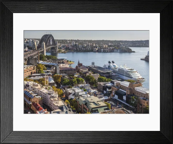 Framed Print : Australia, New South Wales, NSW, Sydney, Sydney Harbour Bridge, The Rocks area, Sydney Framed Print : Australia, New South Wales, NSW, Sydney, Sydney Harbour Bridge, The Rocks area, Sydney
