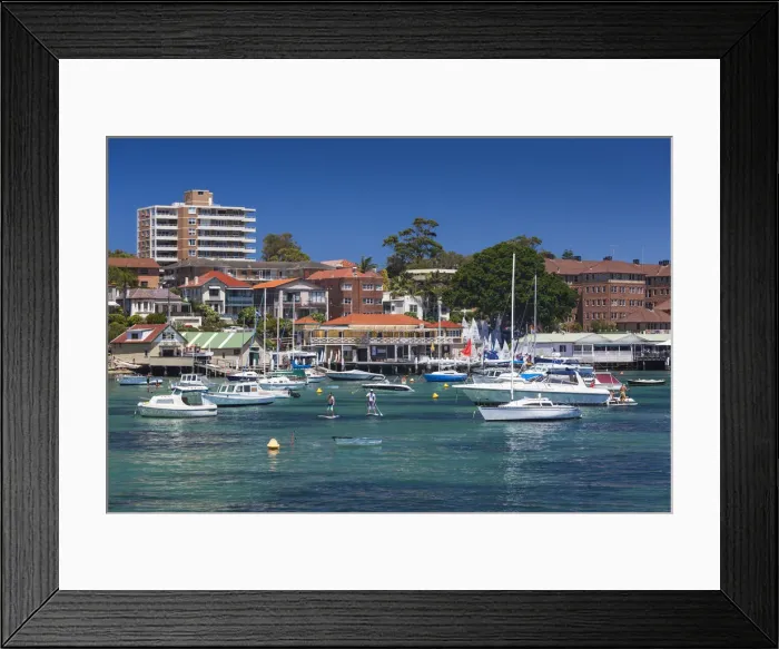 Framed Print : Australia, New South Wales, NSW, Sydney, Manly, Manly Cove Framed Print : Australia, New South Wales, NSW, Sydney, Manly, Manly Cove