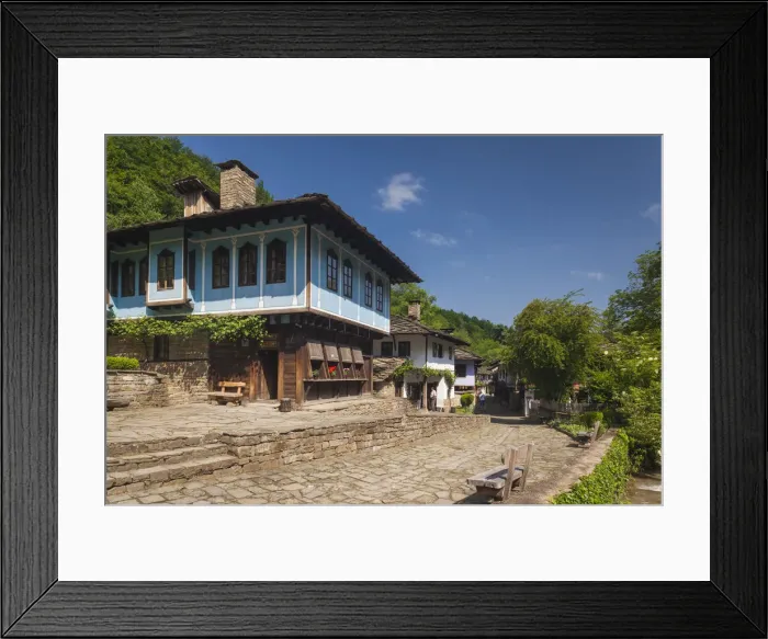 Framed Print : Bulgaria, Central Mountains, Etar, Etar Ethnographic Village, traditional Ottoman-era Framed Print : Bulgaria, Central Mountains, Etar, Etar Ethnographic Village, traditional Ottoman-era