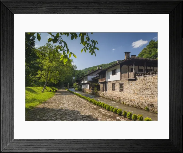 Framed Print : Bulgaria, Central Mountains, Etar, Etar Ethnographic Village, traditional Ottoman-era Framed Print : Bulgaria, Central Mountains, Etar, Etar Ethnographic Village, traditional Ottoman-era