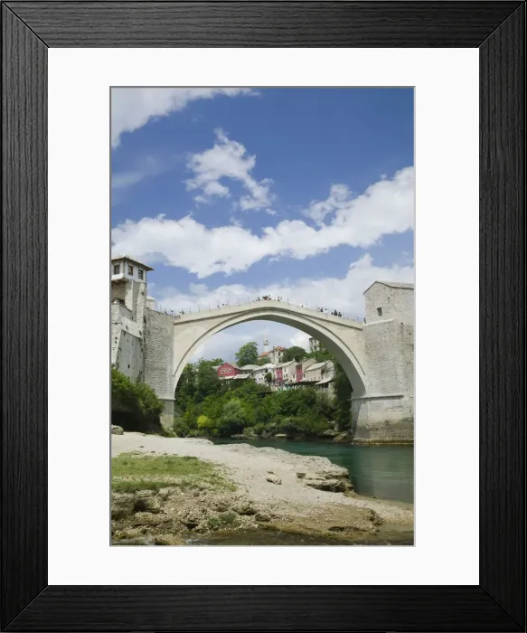 Framed Print : Bosnia and Herzegovina, Mostar, The Old Bridge (Stari Most) Framed Print : Bosnia and Herzegovina, Mostar, The Old Bridge (Stari Most)