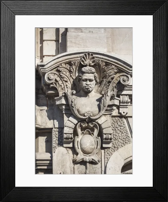 Framed Print : Bulgaria, Danube River and Northern Plains, Ruse, Ploshtad Svoboda Square, building