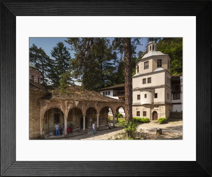 Framed Print : Bulgaria, Central Mountains, Troyan, Troyan Monastery, third-largest monastery in Framed Print : Bulgaria, Central Mountains, Troyan, Troyan Monastery, third-largest monastery in