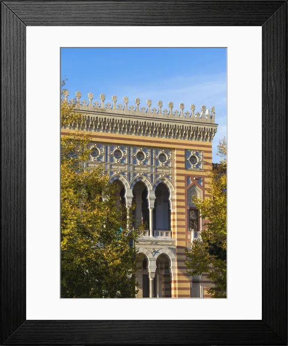 Framed Print : Bosnia and Herzegovina, Sarajevo, Bascarsija - The Old Quarter, Town Hall (Vijecnica) Framed Print : Bosnia and Herzegovina, Sarajevo, Bascarsija - The Old Quarter, Town Hall (Vijecnica)