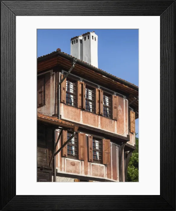 Framed Print : Bulgaria, Central Mountains, Koprivshtitsa, detail of Bulgarian National Revival-style Framed Print : Bulgaria, Central Mountains, Koprivshtitsa, detail of Bulgarian National Revival-style