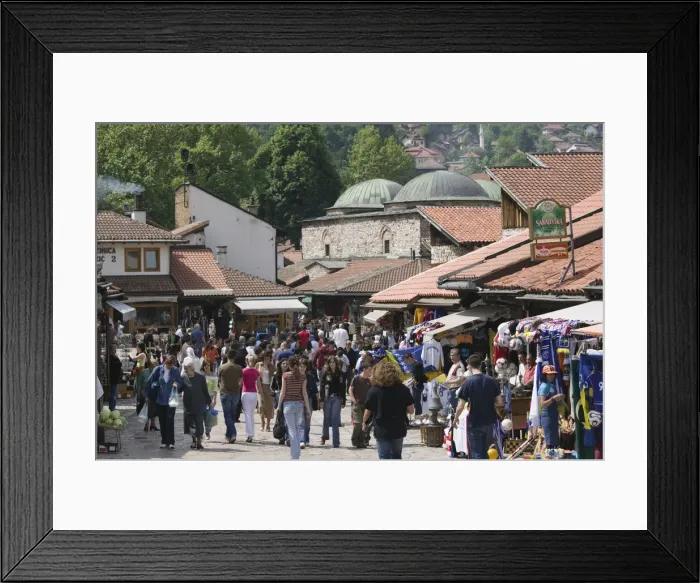 Framed Print : Bosnia and Herzegovina, Sarajevo, Bascarsija Framed Print : Bosnia and Herzegovina, Sarajevo, Bascarsija