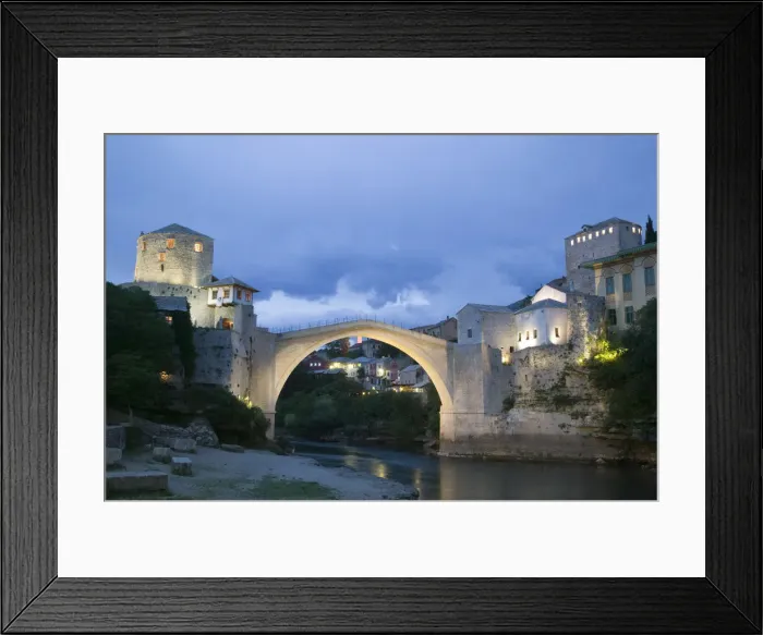 Framed Print : Bosnia and Herzegovina, Mostar, The Old Bridge (Stari Most) Framed Print : Bosnia and Herzegovina, Mostar, The Old Bridge (Stari Most)