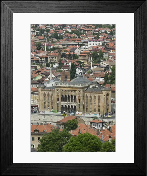 Framed Print : Bosnia and Herzegovina, Sarajevo, National Library Framed Print : Bosnia and Herzegovina, Sarajevo, National Library