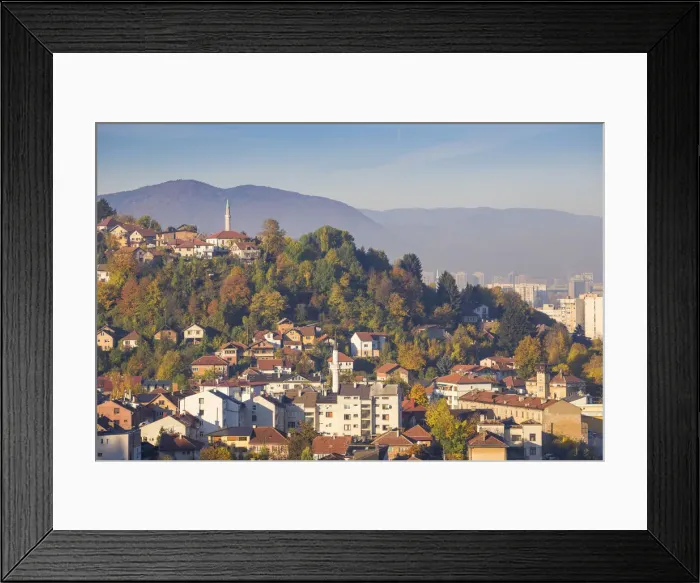 Framed Print : Bosnia and Herzegovina, Sarajevo, City view