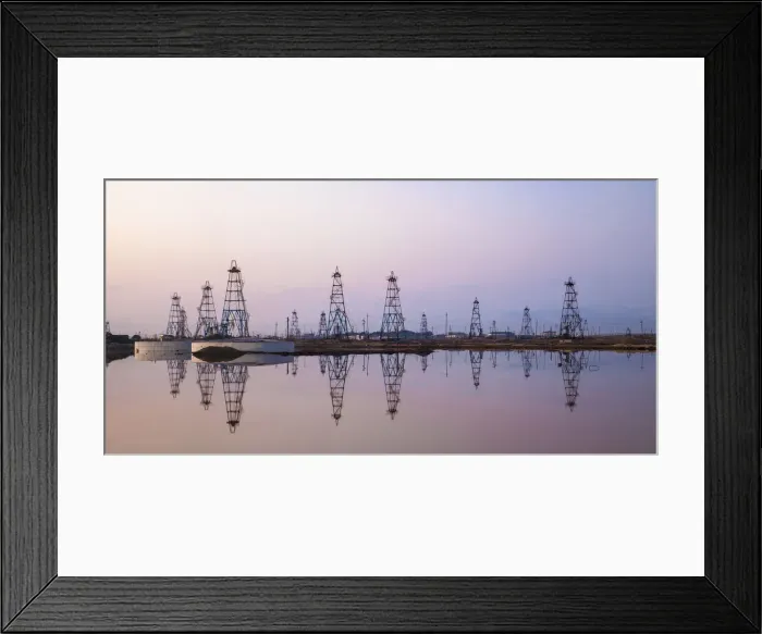Framed Print : Azerbaijan, Abseron Peninsula, Oil Fields Framed Print : Azerbaijan, Abseron Peninsula, Oil Fields