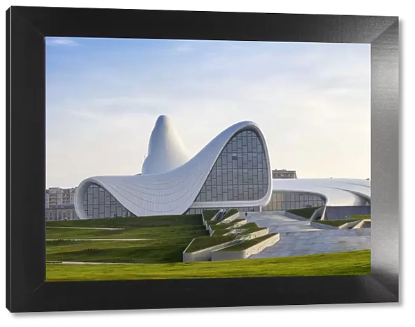 Azerbaijan, Baku, Heydar Aliyev Cultural Center - a Library, Museum and Conference