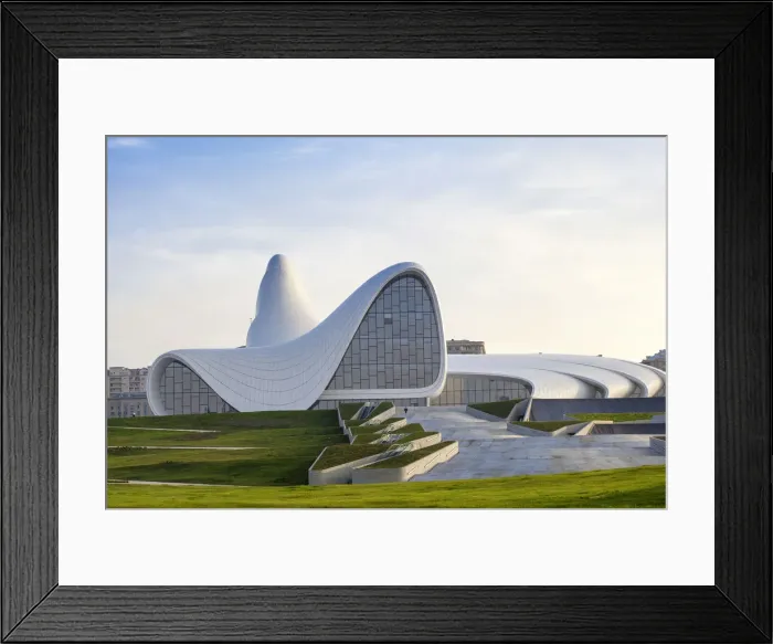 Framed Print : Azerbaijan, Baku, Heydar Aliyev Cultural Center - a Library, Museum and Conference Framed Print : Azerbaijan, Baku, Heydar Aliyev Cultural Center - a Library, Museum and Conference