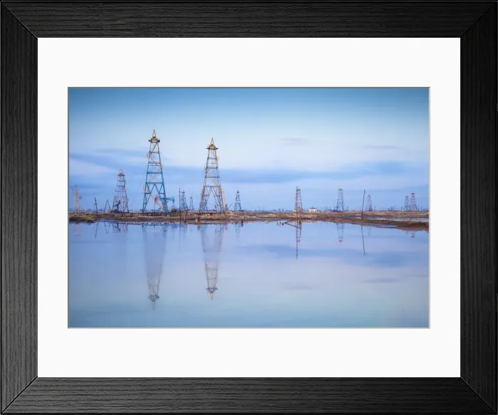 Framed Print : Azerbaijan, Abseron Peninsula, Oil Fields Framed Print : Azerbaijan, Abseron Peninsula, Oil Fields