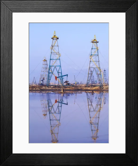 Framed Print : Azerbaijan, Abseron Peninsula, Oil Fields Framed Print : Azerbaijan, Abseron Peninsula, Oil Fields