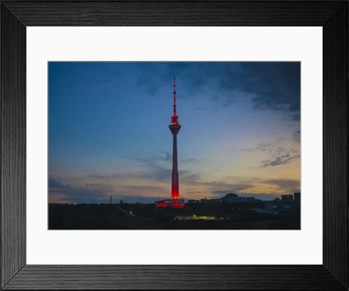 Framed Print : Azerbaijan, Baku, TV tower Framed Print : Azerbaijan, Baku, TV tower
