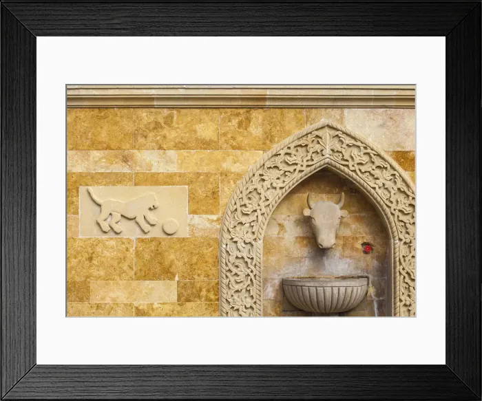 Framed Print : Azerbaijan, Baku, The Old Town - Icheri Sheher, Vahid garden, Ancient drinking water Framed Print : Azerbaijan, Baku, The Old Town - Icheri Sheher, Vahid garden, Ancient drinking water