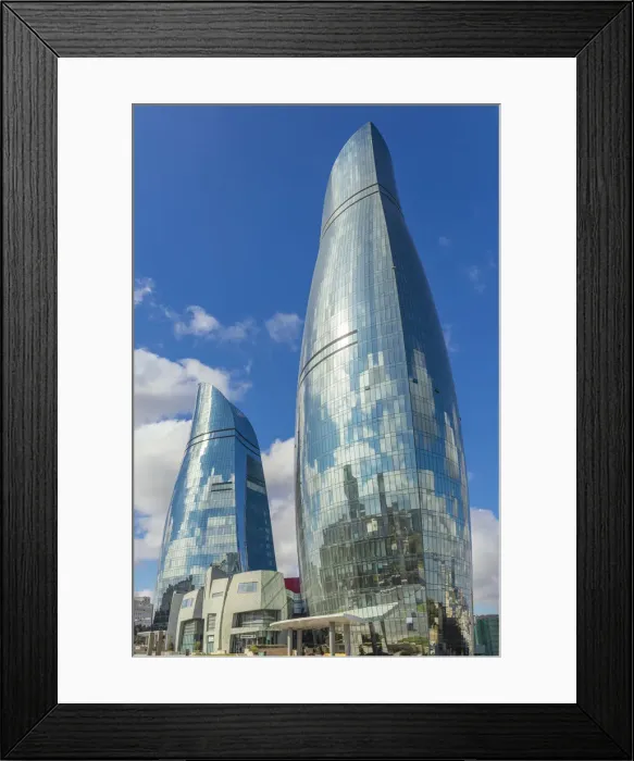 Framed Print : Flame Towers skyscrapers, 2013, Baku, Azerbaijan Framed Print : Flame Towers skyscrapers, 2013, Baku, Azerbaijan