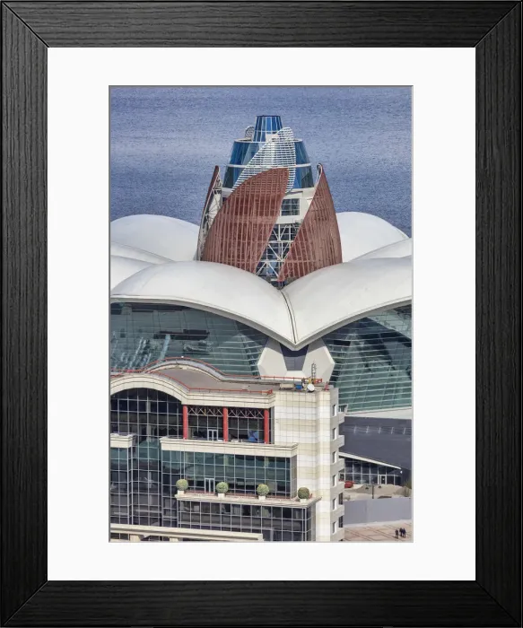 Framed Print : Caspian Waterfront Mall, modern building, Baku, Azerbaijan Framed Print : Caspian Waterfront Mall, modern building, Baku, Azerbaijan