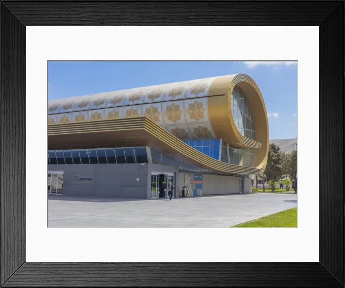 Framed Print : Azerbaijan National Carpet Museum building, Baku, Azerbaijan Framed Print : Azerbaijan National Carpet Museum building, Baku, Azerbaijan