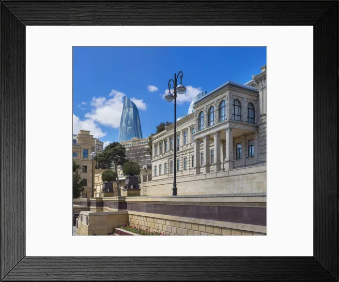 Framed Print : Vintage building, Baku, Azerbaijan Framed Print : Vintage building, Baku, Azerbaijan