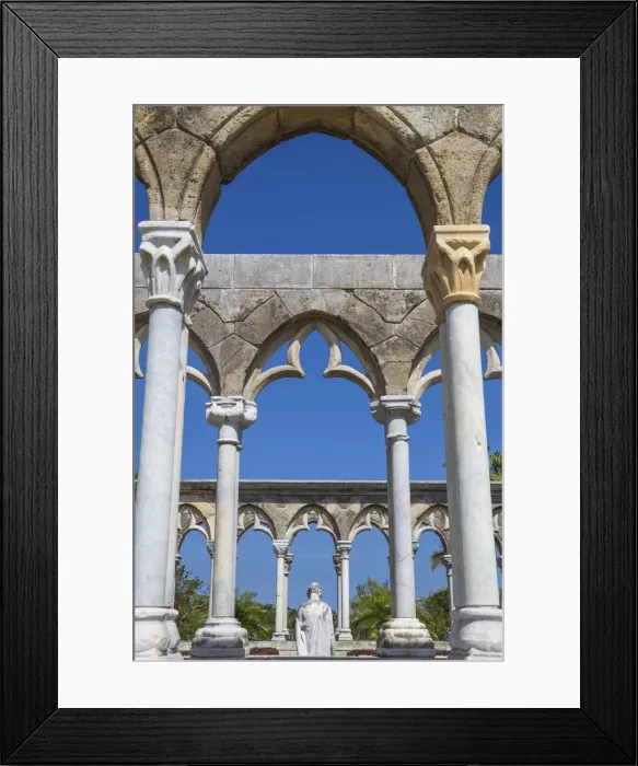 Framed Print : Caribbean, Bahamas, Nassau, Paradise Island, Versailles Gardens and Cloisters Framed Print : Caribbean, Bahamas, Nassau, Paradise Island, Versailles Gardens and Cloisters